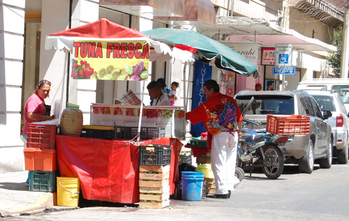 De todo. En el Centro de la ciudad es donde se concentra la mayoría del comercio ambulante; en alta proporción corresponden a expendedores de alimentos, como aguas frescas, frituras y comida rápida.