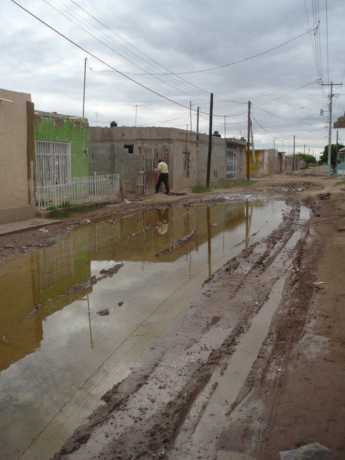 Infecciones en la piel. Es lo que han padecido vecinos de la colonia Jardines del Oriente de Matamoros cada vez que se estanca el agua.