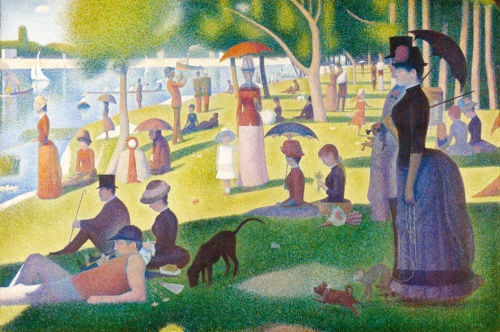 Georges Seurat, Tarde de domingo en la Isla de la Grande Jatte, 1884.
