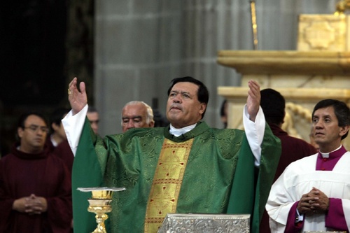 Sobre el pecado. Cardenal Norberto Rivera, en la misa dominical.  NOTIMEX