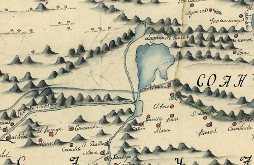 La Laguna en mapa de Lafora 1771.