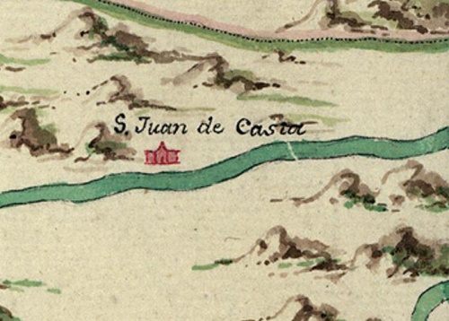 San Juan de Casta enmapa de Urrutia.
