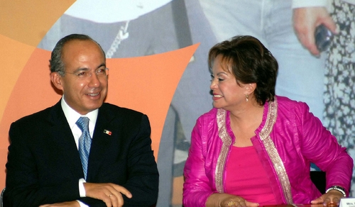 Alianza educativa.Felipe Calderón y Elba Esther Gordillo.