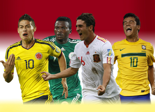 Las selecciones de Colombia, Nigeria, España y Brasil encabezan el lote de favoritas para clasificarse a cuartos de final del Mundial Sub-20, pero tendrán que tomar medidas para no verse sorprendidas por rivales teóricamente menores. (Fotos de EFE y AP)