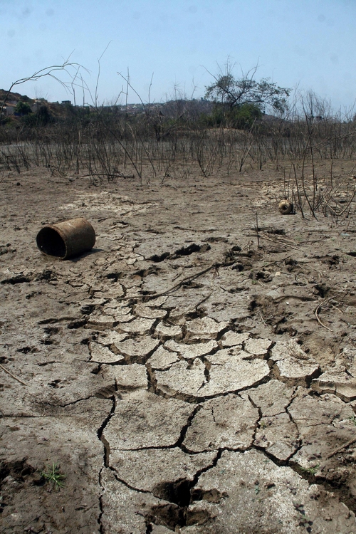 Seco. Vista de un río en Baja California azotado por la fuerte sequía que en 2009 prevaleció en la zona norte del país y que causó que las represas en Baja California bajaran su capacidad. 