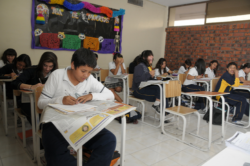 Lectura. El Colegio León Felipe está listo para participar en el concurso 'Yo Leeo'.