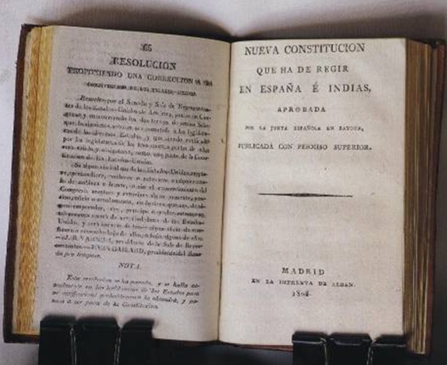Sancionada por la Junta Nacional en 1808, la Constitución de Bayona fue la primera en establecerse para regir en el mundo hispánico a ambos lados del Atlántico.