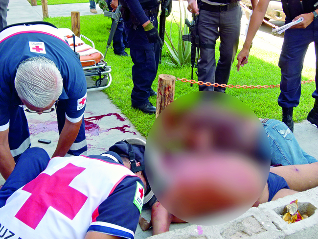 Disparos. En el ataque fallecieron tres personas.
