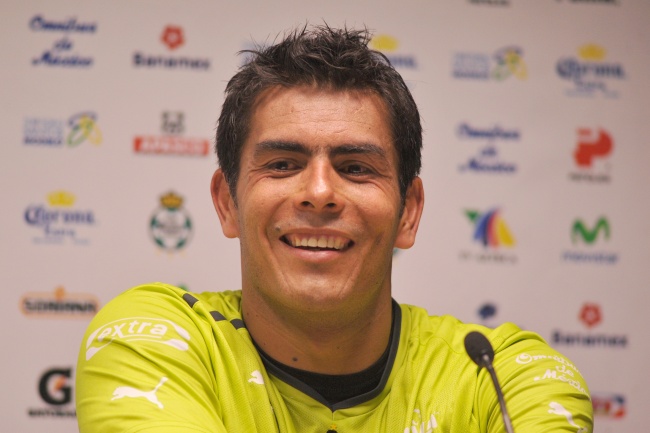 Oswaldo Sánchez se mostró emotivo de regresar. (Ramón Sotomayor)