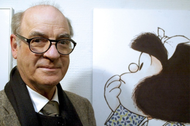 Quino, reconoció que su personaje consentido no es la mundialmente famosa Mafalda, sino su filosófica amiga, Libertad. (EFE)