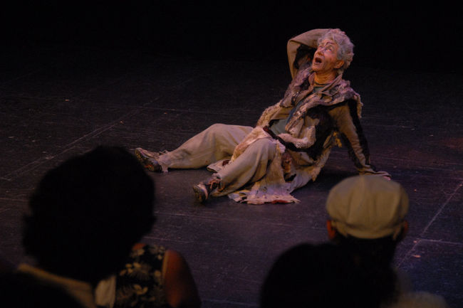 Interpretación. La actriz Emóe de la Parra se presentó anoche en el Teatro Nazas.