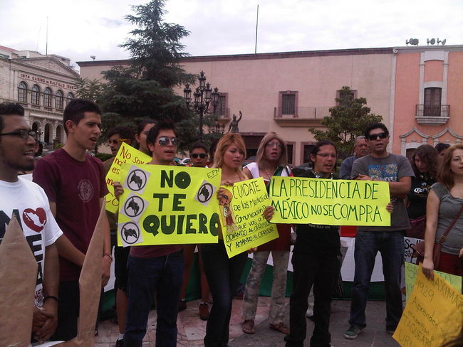 Inconformes. Movimientos políticos y sociales marcharon para manifestar su rechazo a los resultados electorales en el que se nombró a Enrique Peña Nieto ganador virtual de la Presidencia de México.