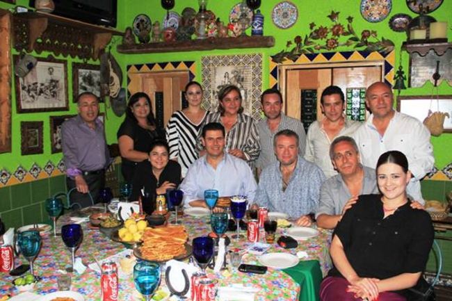El elenco presente en Zacatecas para grabar.