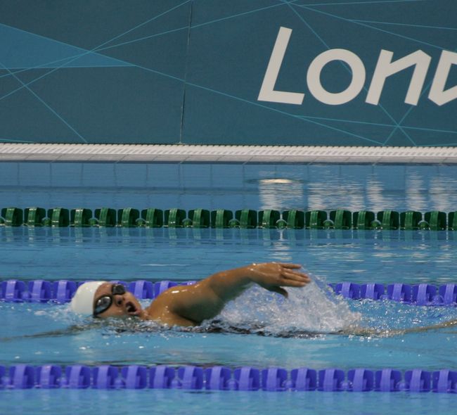 La mexicana Patricia Valle obtuvo la medalla de bronce en los 100 metros libres S3 de los Juegos Paralímpicos de Londres 2012.