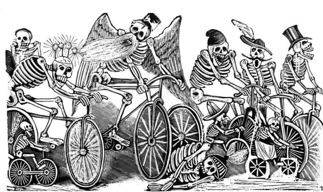 Calaveras ciclistas, 1889-1895.