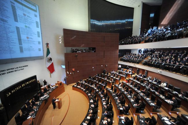Costoso. Vista general tomada de la nueva sede del Senado de la República Mexicana.
