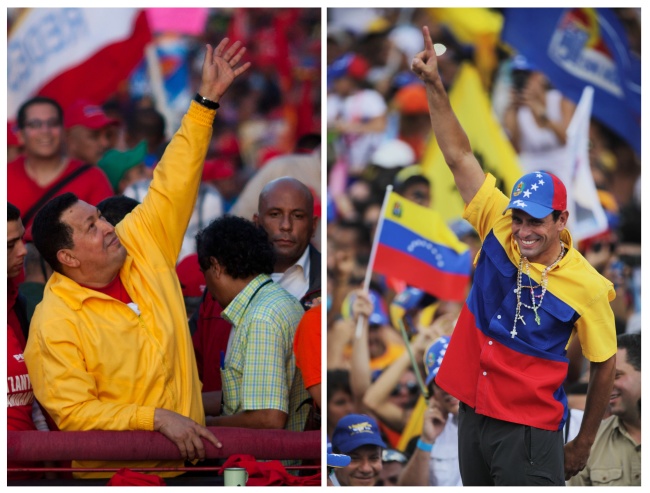 Elecciones. Hugo Chávez y Herique Capriles se disputan la presidencia de Venezuela hoy.