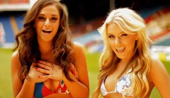 Las porristas del Crystal Palace de Inglaterra. (YouTube)
