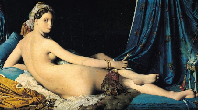 En la obra, Dominique representa una odalik, palabra turca que significa odalisca y que designa a una mujer del harén.
