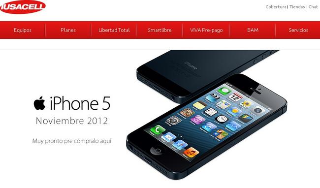 Telcel y Iusacell ya anuncian la llegada del iPhone 5 en sus sitios web. (Internet)