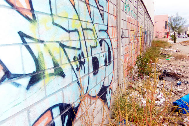El grafiti y la basura en general han afectado la mayor parte de la colonia San Felipe, los terrenos abandonados son el blanco principal de estas irregularidades.