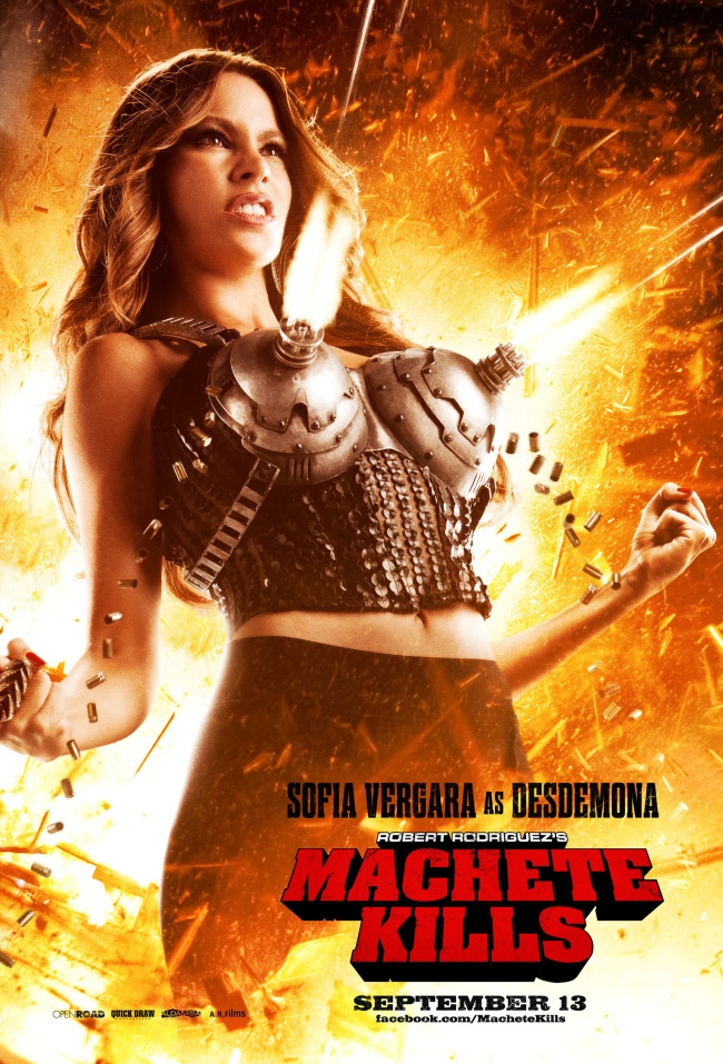 Sofía Vergara, 'explosiva' en póster de 'Machete Kills'