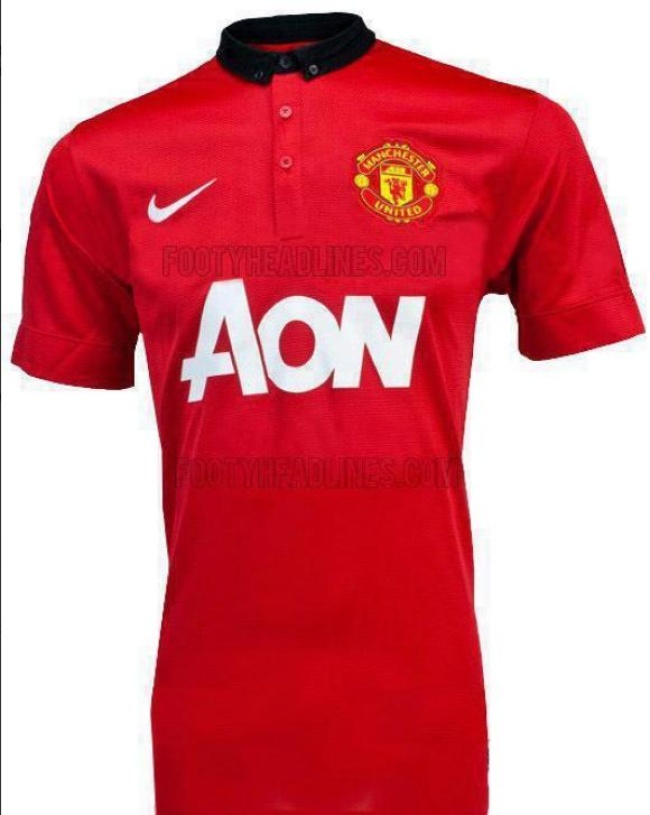 La supuesta camiseta del United para la temporada 2013-2014. (Especial)
