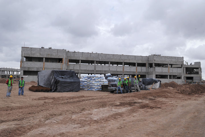 Avanza. Construcción de campo militar de Gómez Palacio avanza en un 19 por ciento, esperan concluirlo en diciembre. 