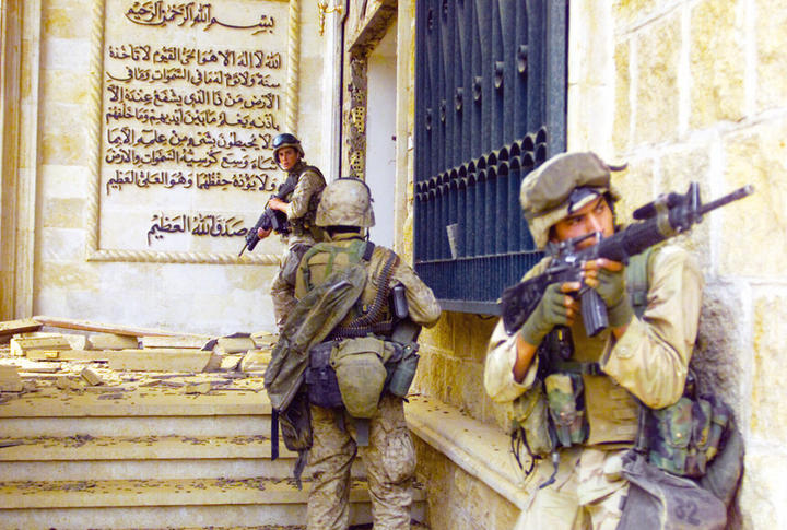 Marines estadounidenses en Afganistán (2001).