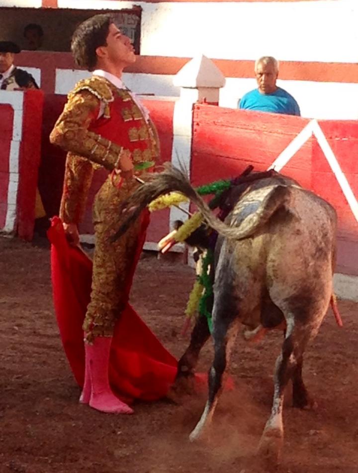 Abraham Marín cortó una oreja en la Plaza de Toros Fermín Espinoza ‘Armillita’ de Saltillo. El lagunero lució bien en su faena y fue premiado por la autoridad.