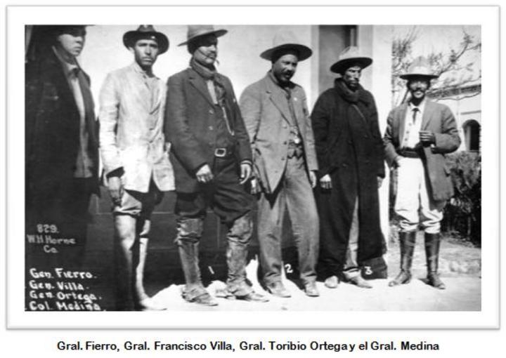Generales Rodolfo Fierro, Francisco Villa, Toribio Ortega y Juan N.Medina quienes formaron parte de la División del Norte, el segundo de ellos fue elegido en La Loma, general en jefe.