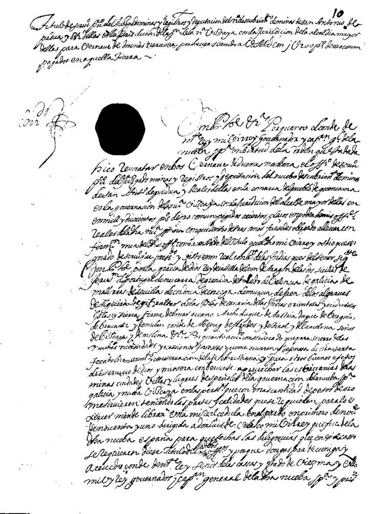 Nombramiento de escribano en 1602.
