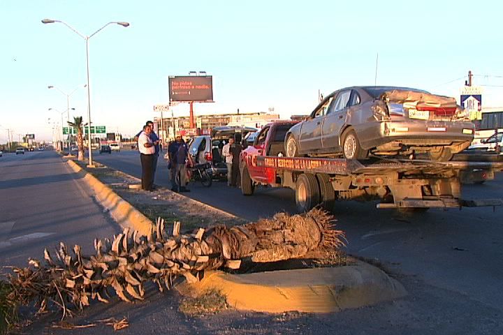Accidente. Se registró sobre la carretera Torreón-San Pedro. 