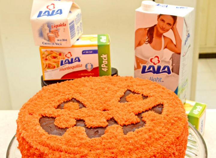 Foto de «Pastel en forma de calabaza»