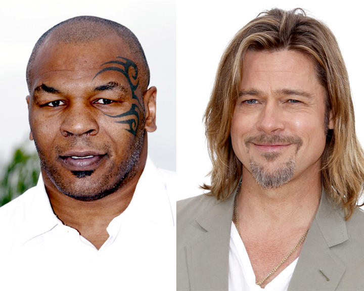 Mike Tyson dijo que Brad Pitt le rogó que no lo golpeara durante un tenso encuentro. (Archivo)