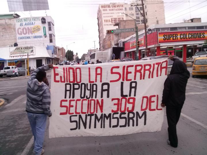 La manifestación empezó a las 10:30 de la mañana de hoy en el Centro de Torreón. 