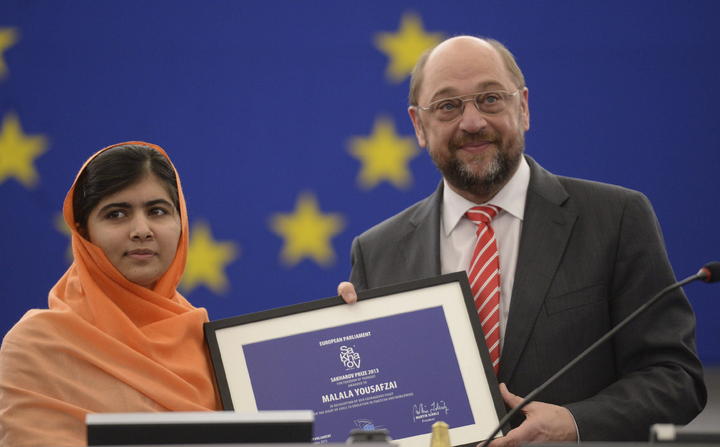 Malala afirmó que el reconocimiento “es un incentivo a mi lucha”. (EFE)