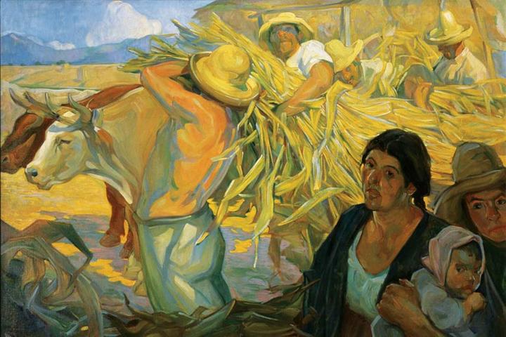 La cosecha, 1909.
