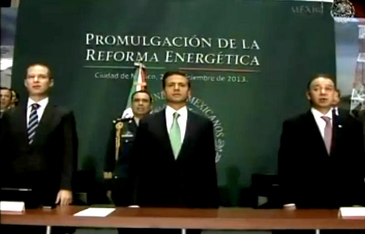 Preside Peña Nieto promulgación de Reforma Energética
