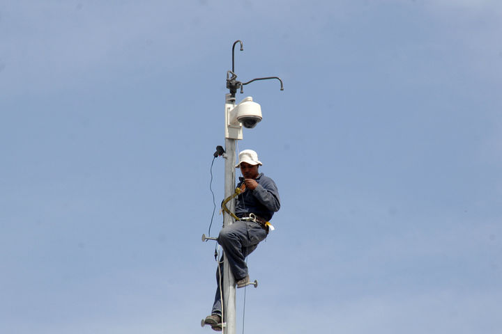'Ojos'. Las cámaras permitirán tener mejor vigilancia en toda la zona Centro de la ciudad de Saltillo.