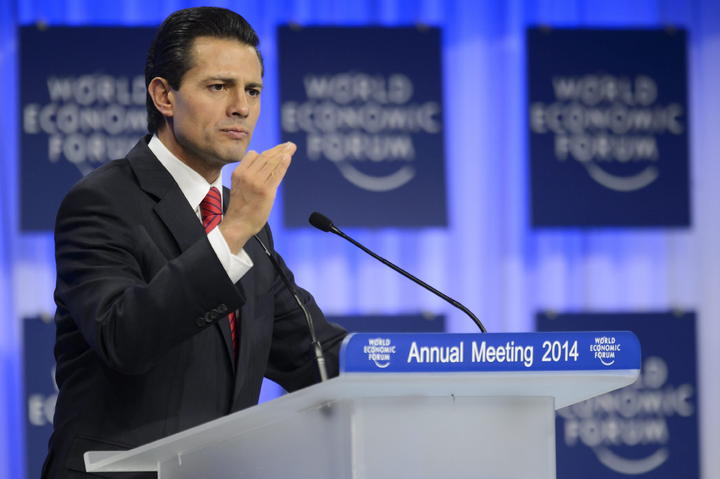 El presidente mexicano participa hoy en el Foro Económico Mundial de Davos. (EFE) 