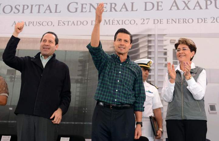 Peña Nieto encabezó hoy la inauguración del Hospital General Axapusco en el Estado de México. (El Universal) 