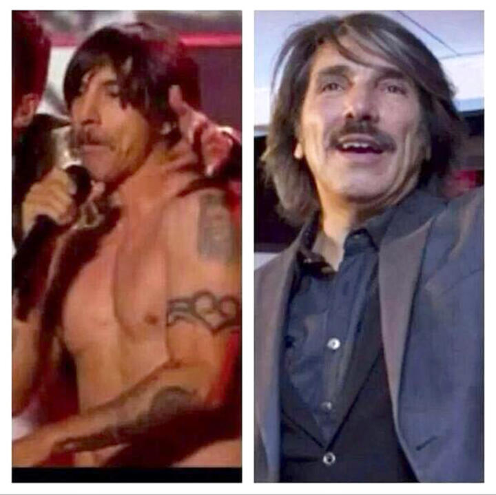 El mismo Diego Verdaguer bromeó con su parecido con Anthony Kiedis. (Twitter) 