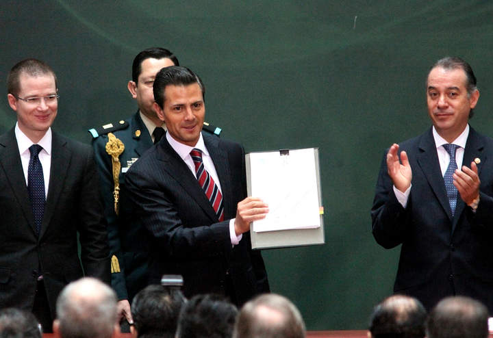 Peña Nieto promulgó dicha ley en Palacio Nacional. (EL UNIVERSAL)