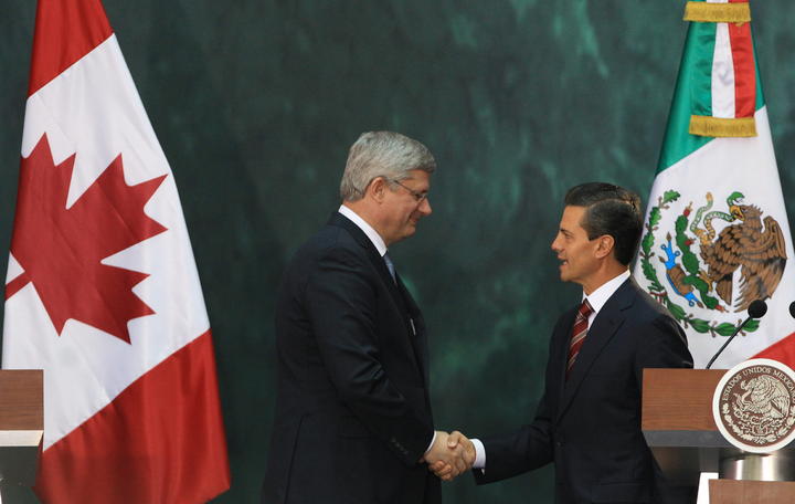 Acuerdan EPN y Harper unir esfuerzos en seguridad y justicia