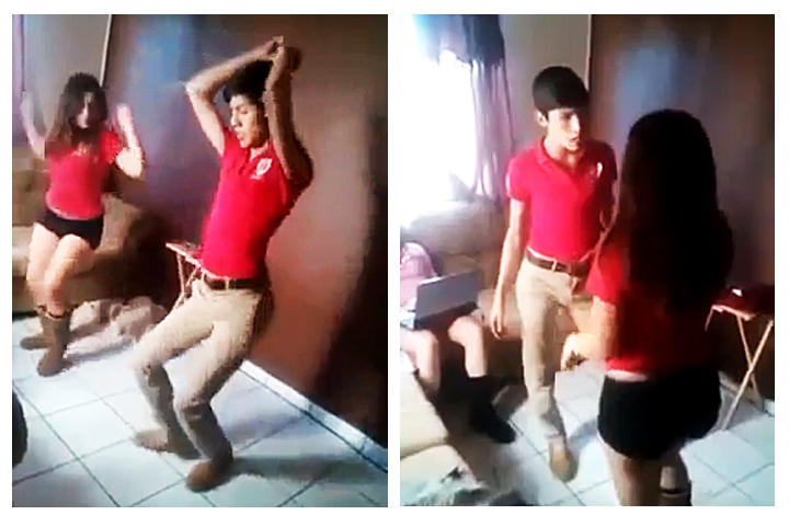 Pelea. Ambos chicos practicaban una coreografía que terminó en todo un conflicto. (YouTube)