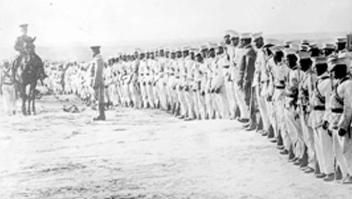 Federales en Torreón en marzo de 1914.