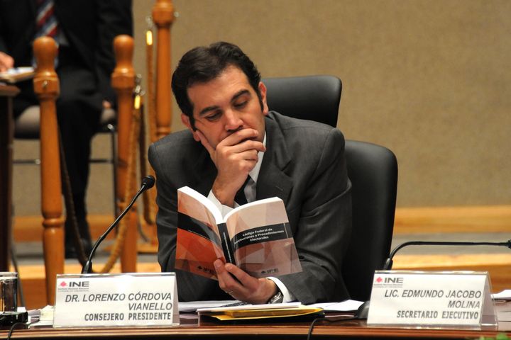 Primer debate.  Lorenzo Córdova Vianello, consejero presidente del INE.