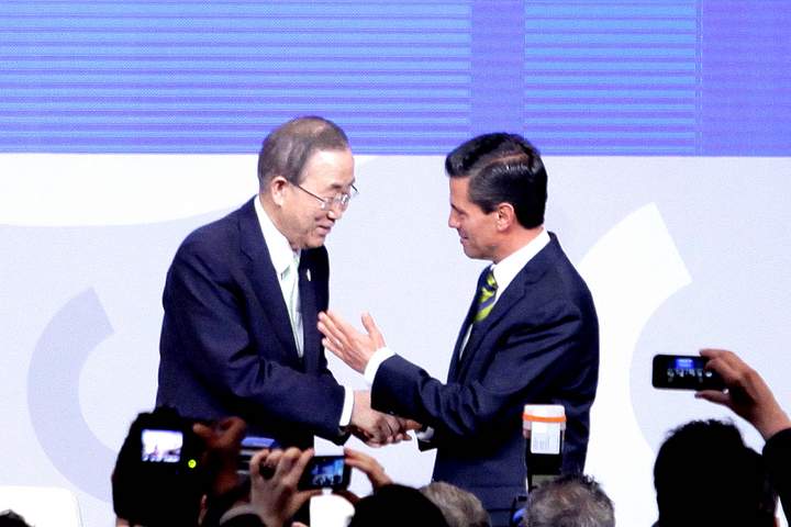 Ban Ki-moon participó hoy en la Reunión para Cooperación Efectiva para el Desarrollo. (El Universal) 