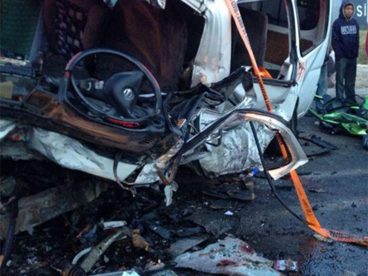 Se registran cinco muertos en accidente carretero en Chiapas